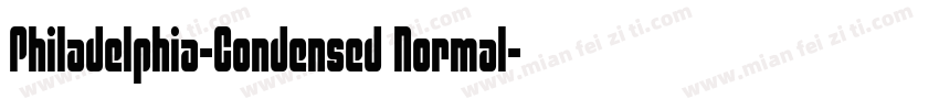 Philadelphia-Condensed Normal字体转换